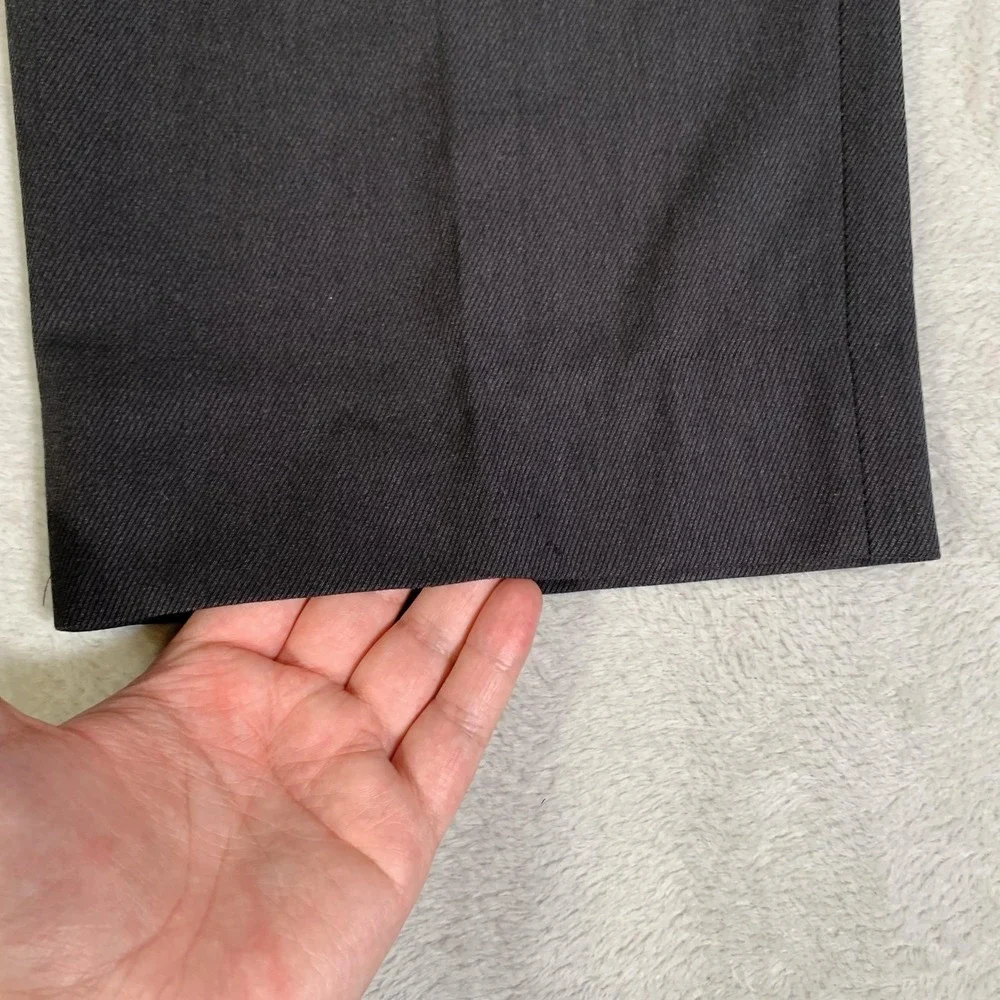 Canali Proposta Pants Mens 40x30 (Tag IT 58) Gray Wool Dress Classic Italy FLAWS